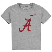 Toddler Nike Heathered Gray Alabama Crimson Tide Logo T-Shirt