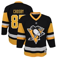 Preschool Sidney Crosby Black Pittsburgh Penguins Replica - Player Jersey