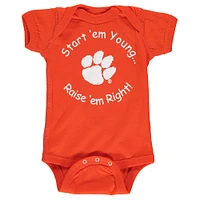 Newborn & Infant Orange Clemson Tigers Start 'Em Young Bodysuit