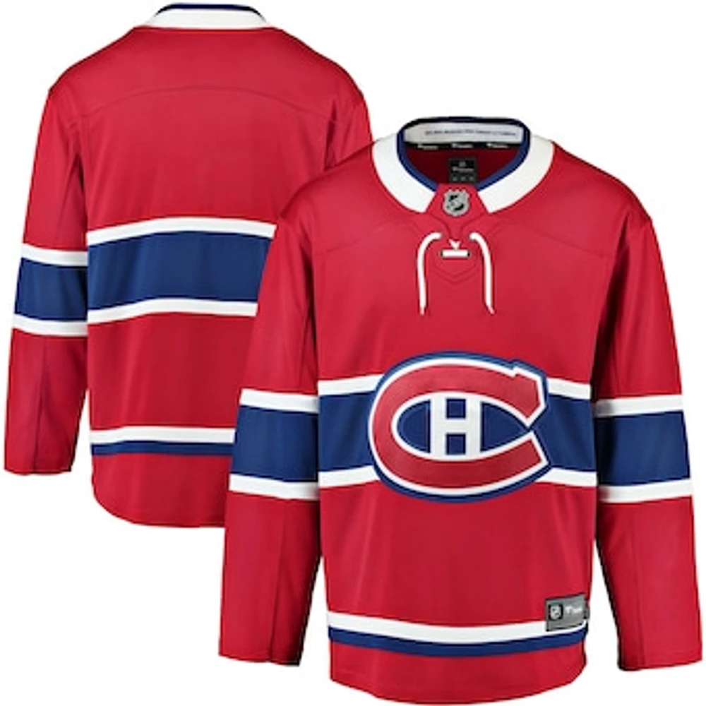 Men's Fanatics Red Montreal Canadiens Breakaway - Blank Jersey