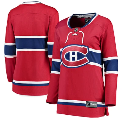 Women's Fanatics Red Montreal Canadiens Home Breakaway - Blank Jersey