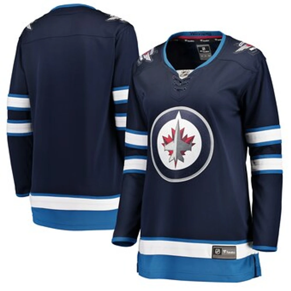 Women's Fanatics Blue Winnipeg Jets Home Breakaway - Blank Jersey