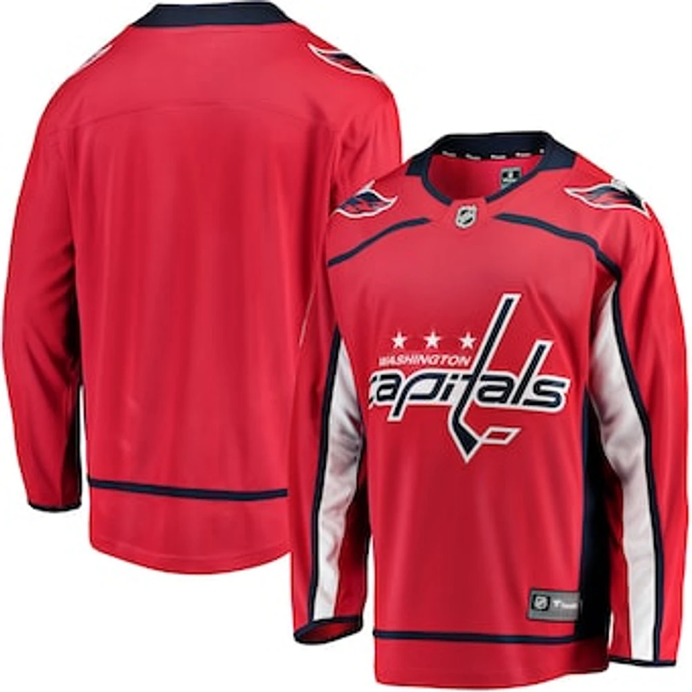 Youth Fanatics Red Washington Capitals Home Breakaway - Blank Jersey