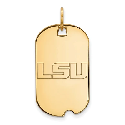 Women's LSU Tigers Gold Plated Small Dog Tag