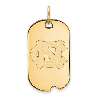 Women's North Carolina Tar Heels Gold Plated Small Dog Tag