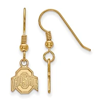 Women's Ohio State Buckeyes Gold Plated XS Dangle Earrings