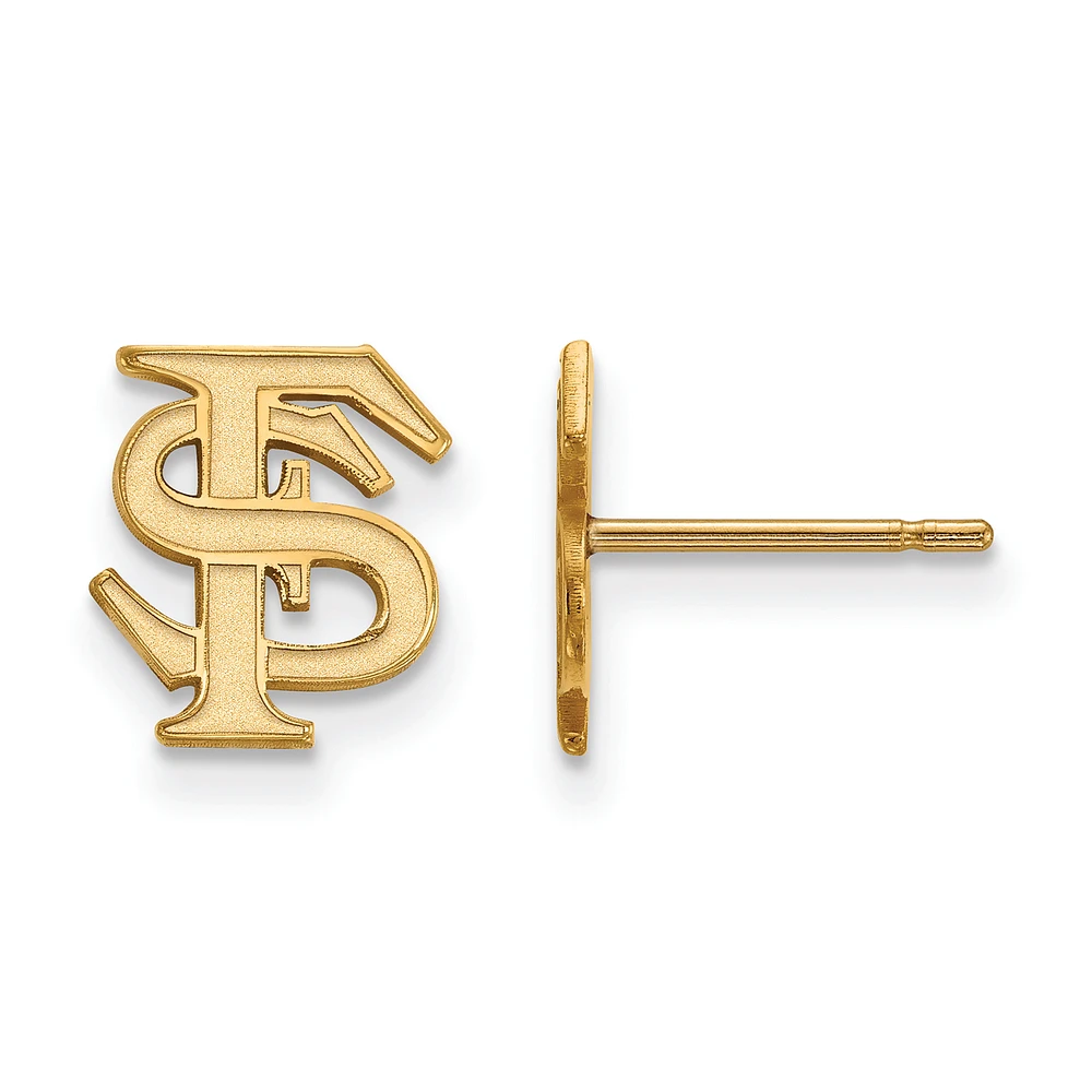 Women's Florida State Seminoles Gold Plated XS Post Earrings