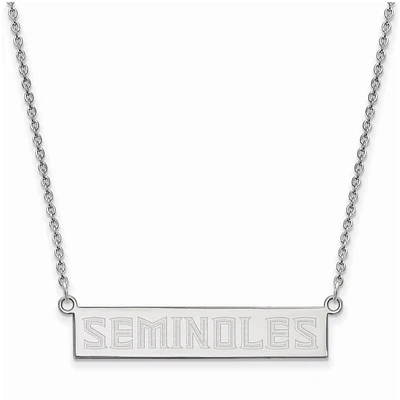 Women's Florida State Seminoles Sterling Silver Small Bar Necklace