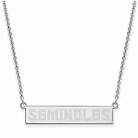 Women's Florida State Seminoles Sterling Silver Small Bar Necklace