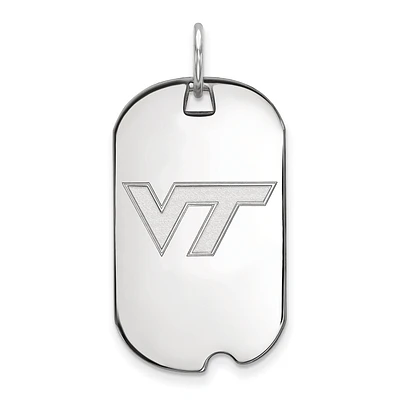 Women's Virginia Tech Hokies Sterling Silver Small Dog Tag