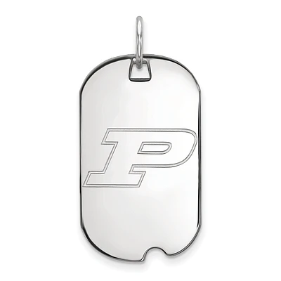 Women's Purdue Boilermakers Sterling Silver Small Dog Tag