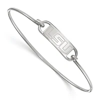 Women's LSU Tigers Sterling Silver Wire Bangle