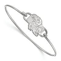 Women's Kansas Jayhawks Sterling Silver Wire Bangle