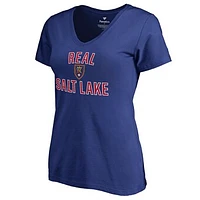Women's Royal Real Salt Lake Victory Arch V-Neck T-Shirt