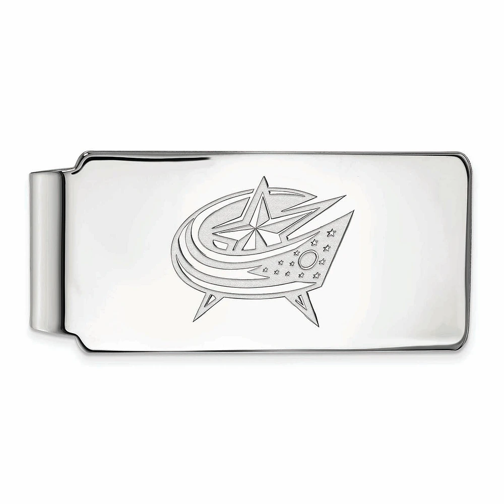 Silver Columbus Blue Jackets Money Clip