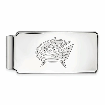 Silver Columbus Blue Jackets Money Clip