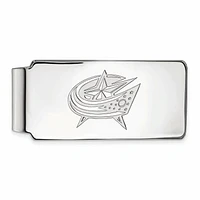 Silver Columbus Blue Jackets Money Clip