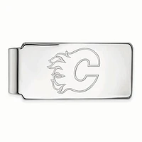 Silver Calgary Flames Money Clip