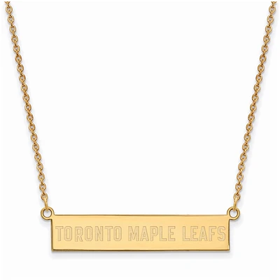 Women's Toronto Maple Leafs Gold Plated Small Bar Necklace