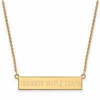 Women's Toronto Maple Leafs Gold Plated Small Bar Necklace