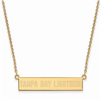 Women's Tampa Bay Lightning Gold Plated Small Bar Necklace