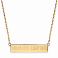 Women's Tampa Bay Lightning Gold Plated Small Bar Necklace