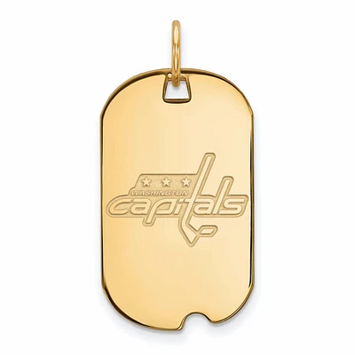 Women's Washington Capitals Gold Plated Small Dog Tag