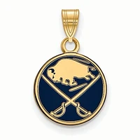 Women's Buffalo Sabres Gold Plated Small Enamel Pendant