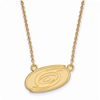 Women's Carolina Hurricanes Gold Plated Small Pendant Necklace