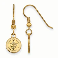 Women's Winnipeg Jets Gold Plated XS Dangle Earrings