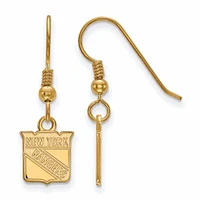 Women's New York Rangers Gold Plated XS Dangle Earrings