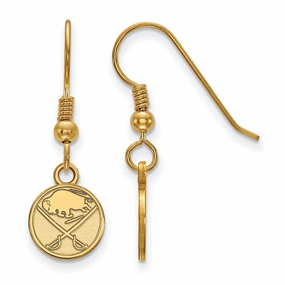 Women's Buffalo Sabres Gold Plated XS Dangle Earrings