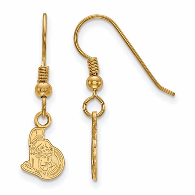 Women's Ottawa Senators Gold Plated XS Dangle Earrings