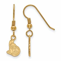Women's Ottawa Senators Gold Plated XS Dangle Earrings