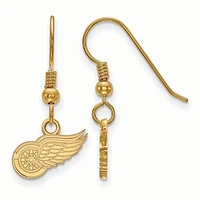 Women's Detroit Red Wings Gold Plated XS Dangle Earrings