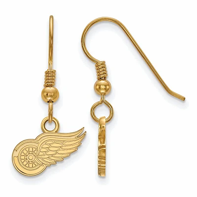 Women's Detroit Red Wings Gold Plated XS Dangle Earrings