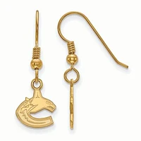 Women's Vancouver Canucks Gold Plated XS Dangle Earrings