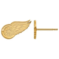 Women's Detroit Red Wings Gold Plated XS Post Earrings