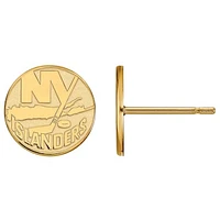 Women's New York Islanders Gold Plated XS Post Earrings