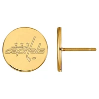 Women's Washington Capitals Gold Plated XS Post Earrings