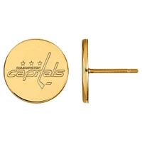 Women's Washington Capitals Gold Plated XS Post Earrings