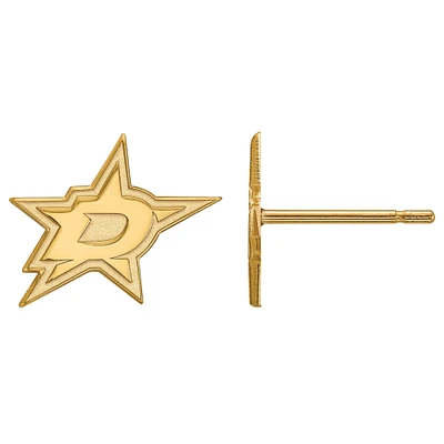 Women's Dallas Stars Gold Plated XS Post Earrings