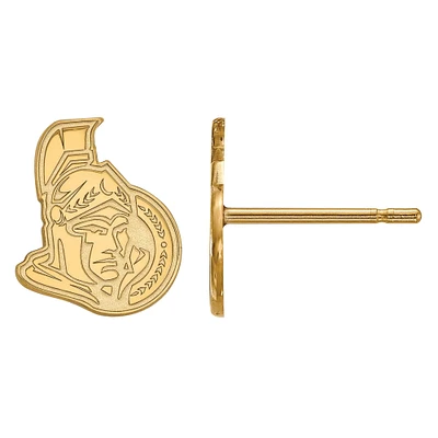 Women's Ottawa Senators Gold Plated XS Post Earrings