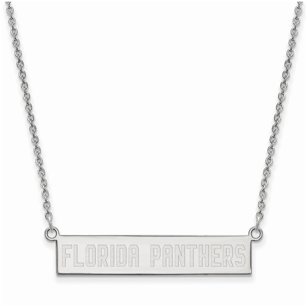 Women's Florida Panthers Sterling Silver Small Bar Necklace