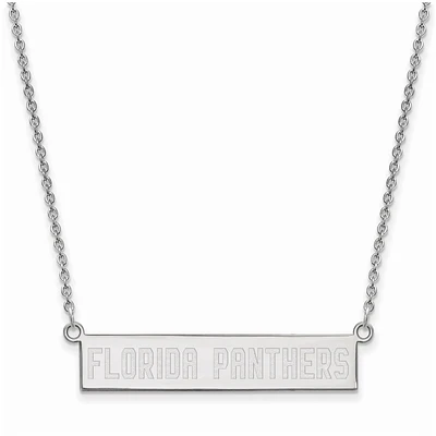 Women's Florida Panthers Sterling Silver Small Bar Necklace