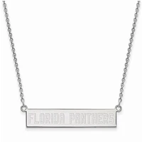 Women's Florida Panthers Sterling Silver Small Bar Necklace