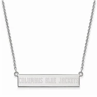Women's Columbus Blue Jackets Sterling Silver Small Bar Necklace