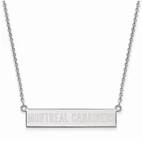 Women's Montreal Canadiens Sterling Silver Small Bar Necklace