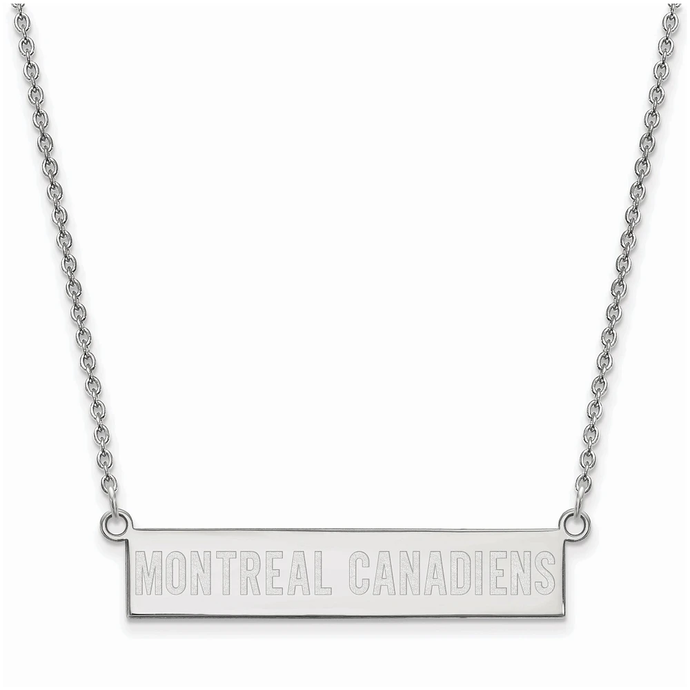 Women's Montreal Canadiens Sterling Silver Small Bar Necklace