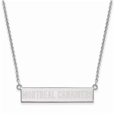 Women's Montreal Canadiens Sterling Silver Small Bar Necklace